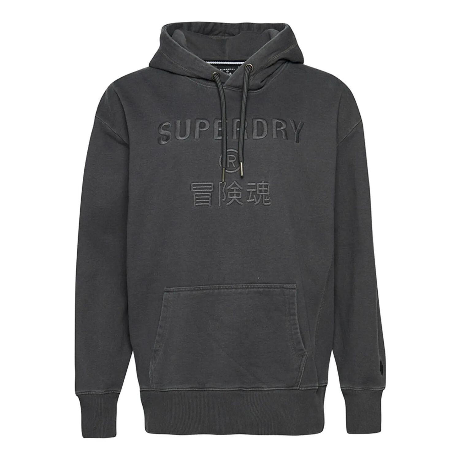 Sweat-shirt de sport pour femmes Superdry Code CL Garment Dye Os Hood 1/1