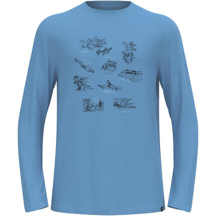 Koszulka z długim rękawem męska ODLO Merino 200 Tourist T-Shirt