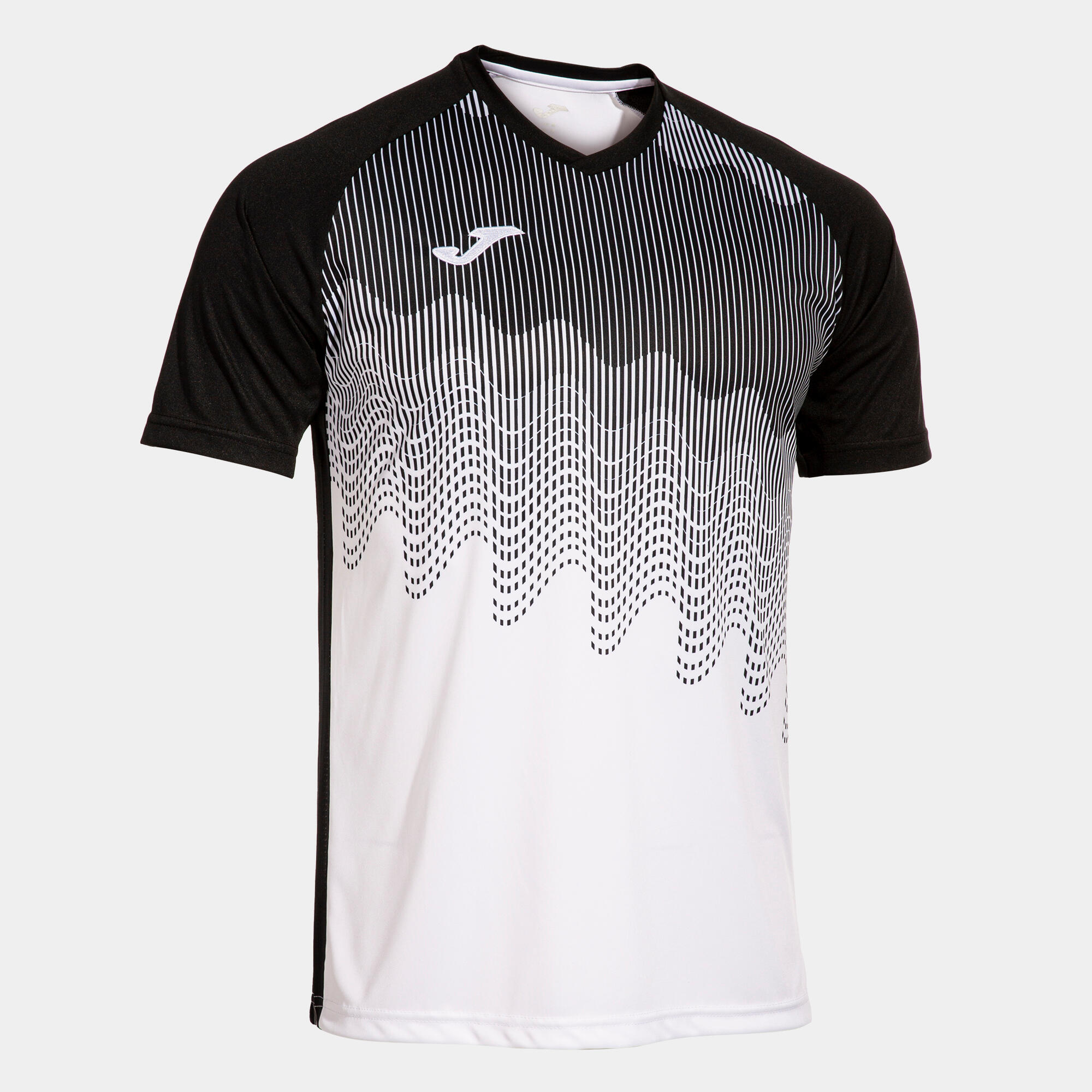 Joma Tiger VI Męski T -Kirta 3xl - biały/czarny, oddychający bawełna