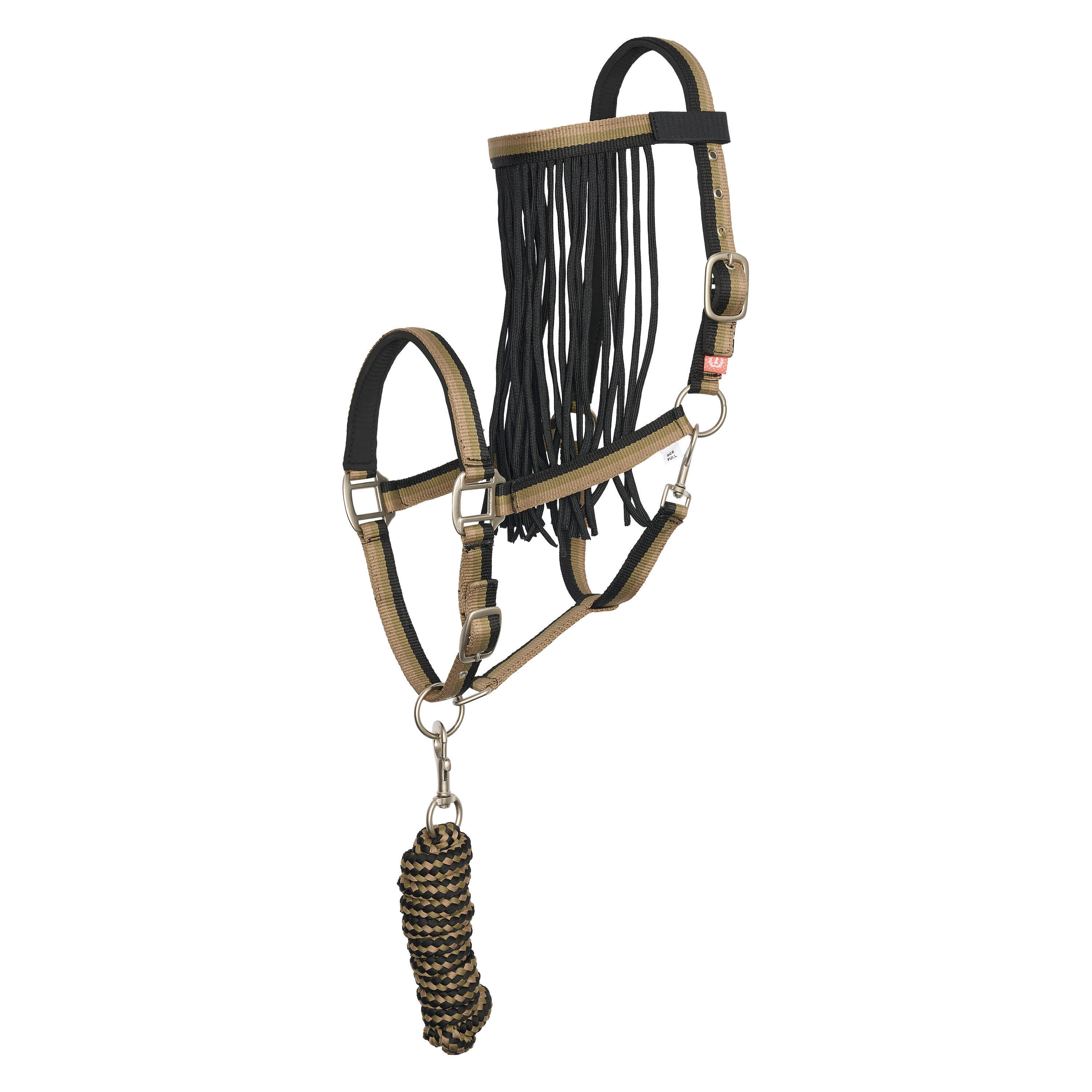 IMPERIAL RIDING Nylon halster en touwset voor paard met vliegenriem Imperial Riding
