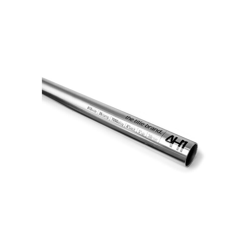 Manubrio AH1 MTB 31,8 mm - 38 mm di rialzo - cromo 3/4