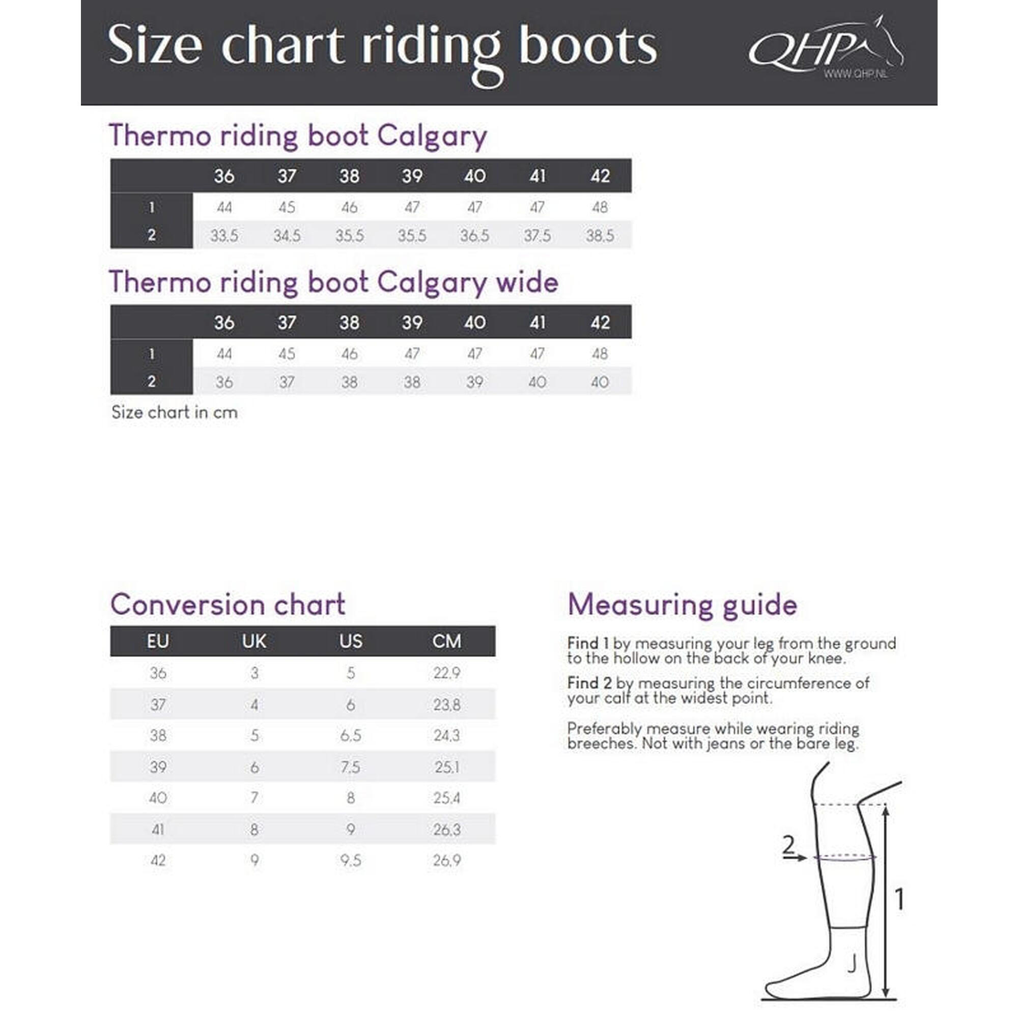 Bottes d'équitation QHP Thermo Calgary