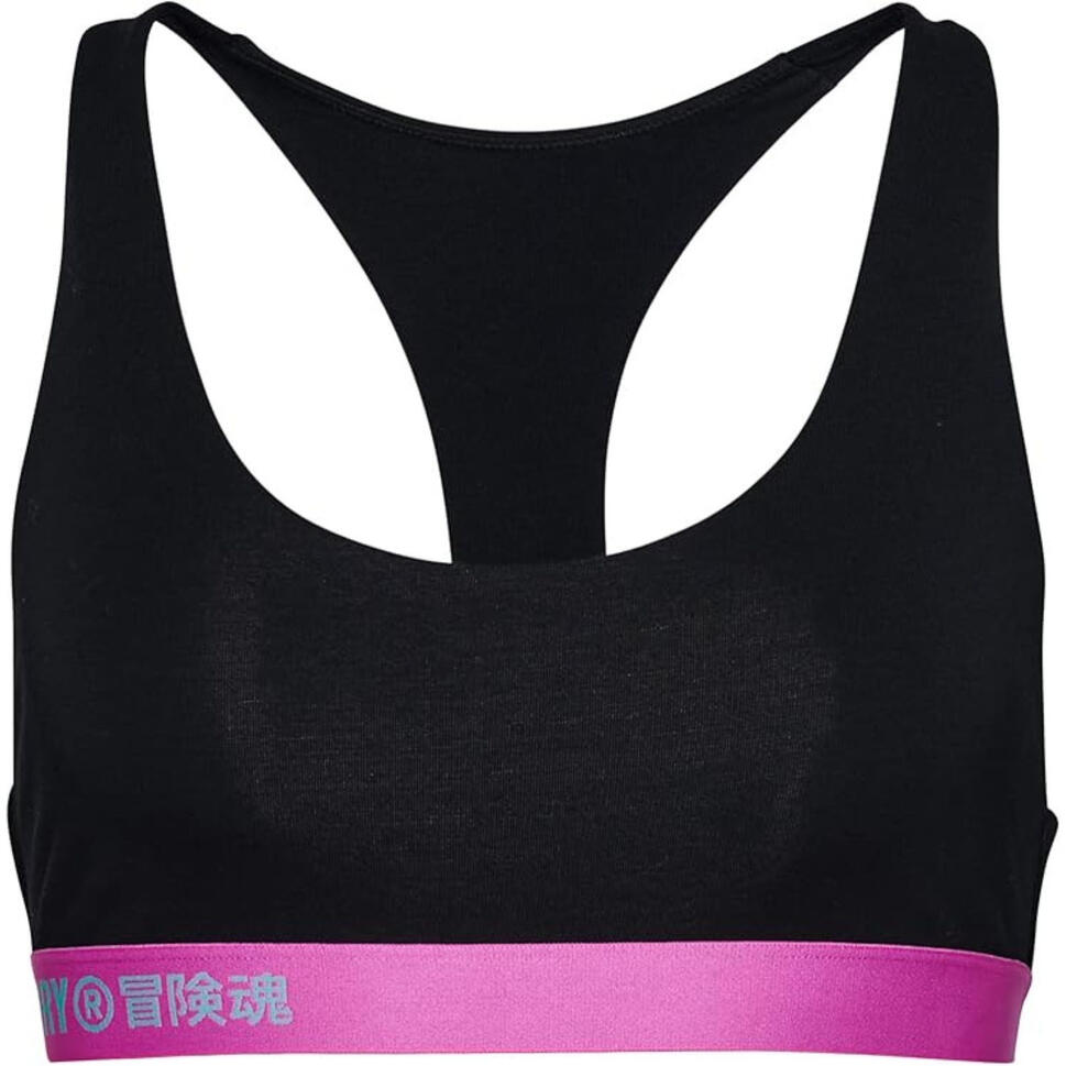 Biustonosz sportowy damski Superdry Offset Logo Crop
