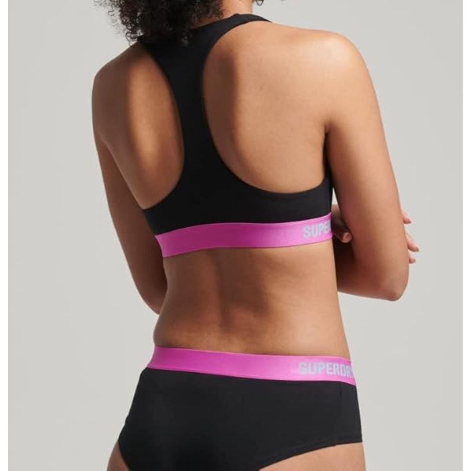 Superdry - Soutien-gorge De Sport Superdry Offset Logo Crop Pour Femmes - Brassière - Noir - 42 M/l - Decathlon