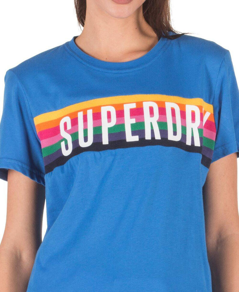 Koszulka turystyczna damska Superdry Rainbow Graphic Tee
