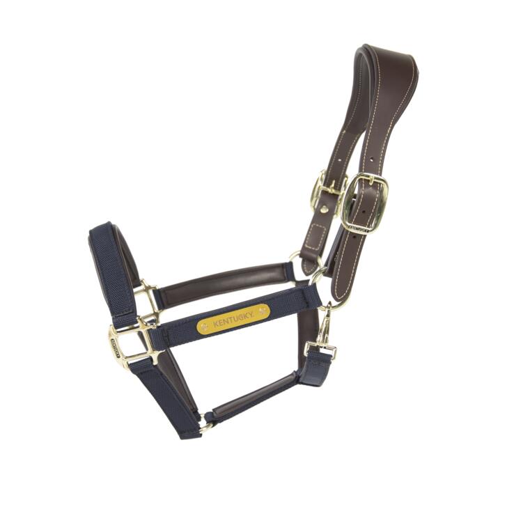 KENTUCKY HORSEWEAR Halster COB - Marineblauw - Vegan Leder