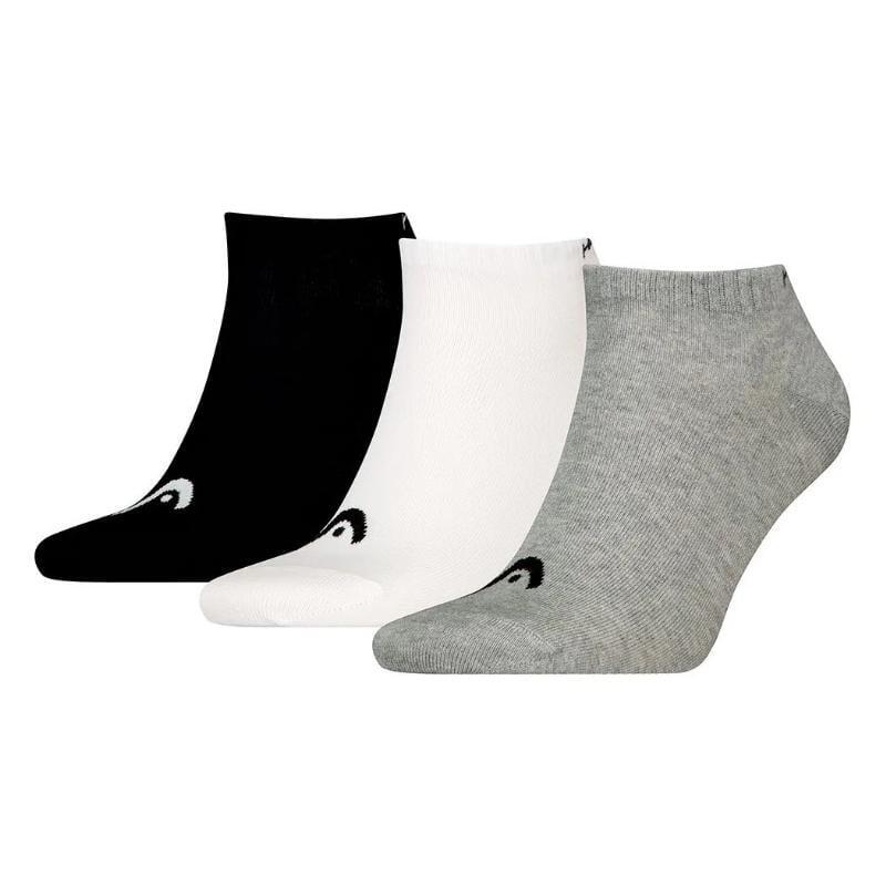 Tênis Head All Sports Preto Branco Cinza Meias 3 Pares