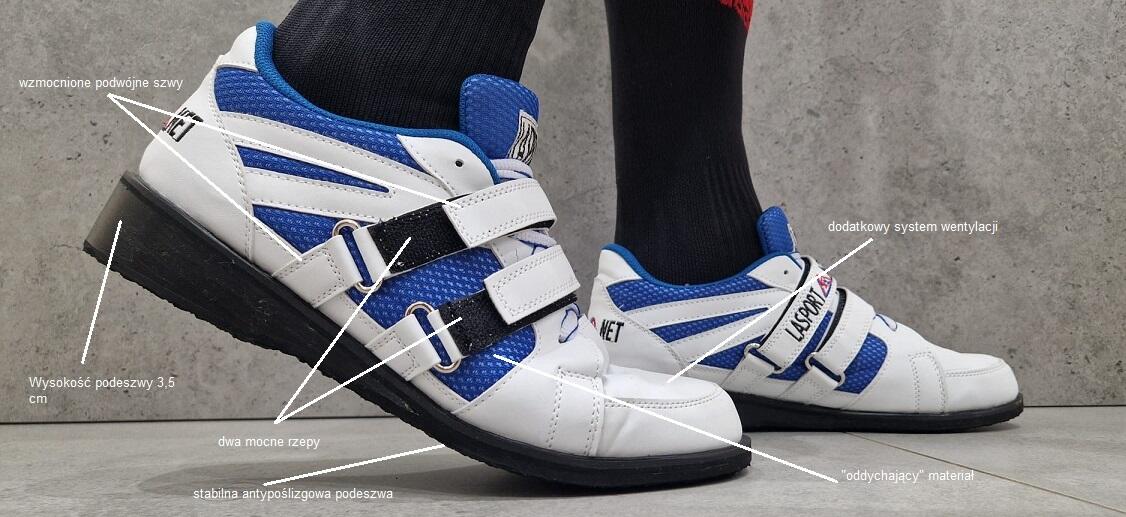 Buty do podnoszenia ciężarów trójboju siłowego dla dorosłych La Sport Weightlift 7/7