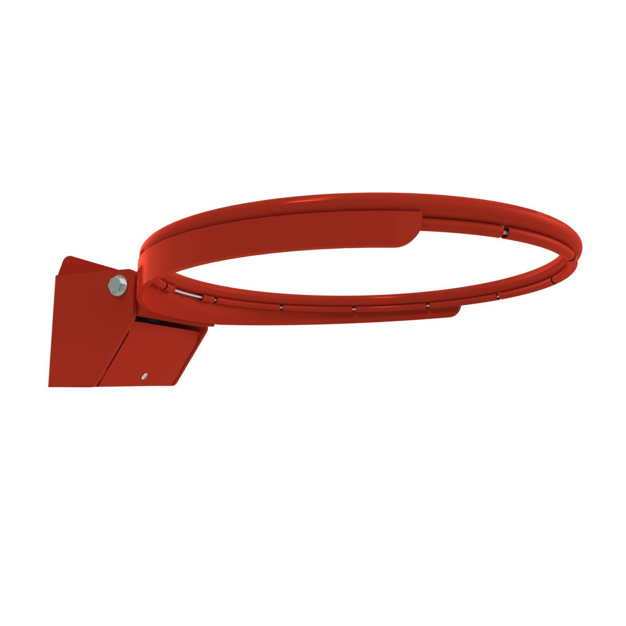 Cesto de basquetebol flexível com ganchos - aço galvanizado laranja