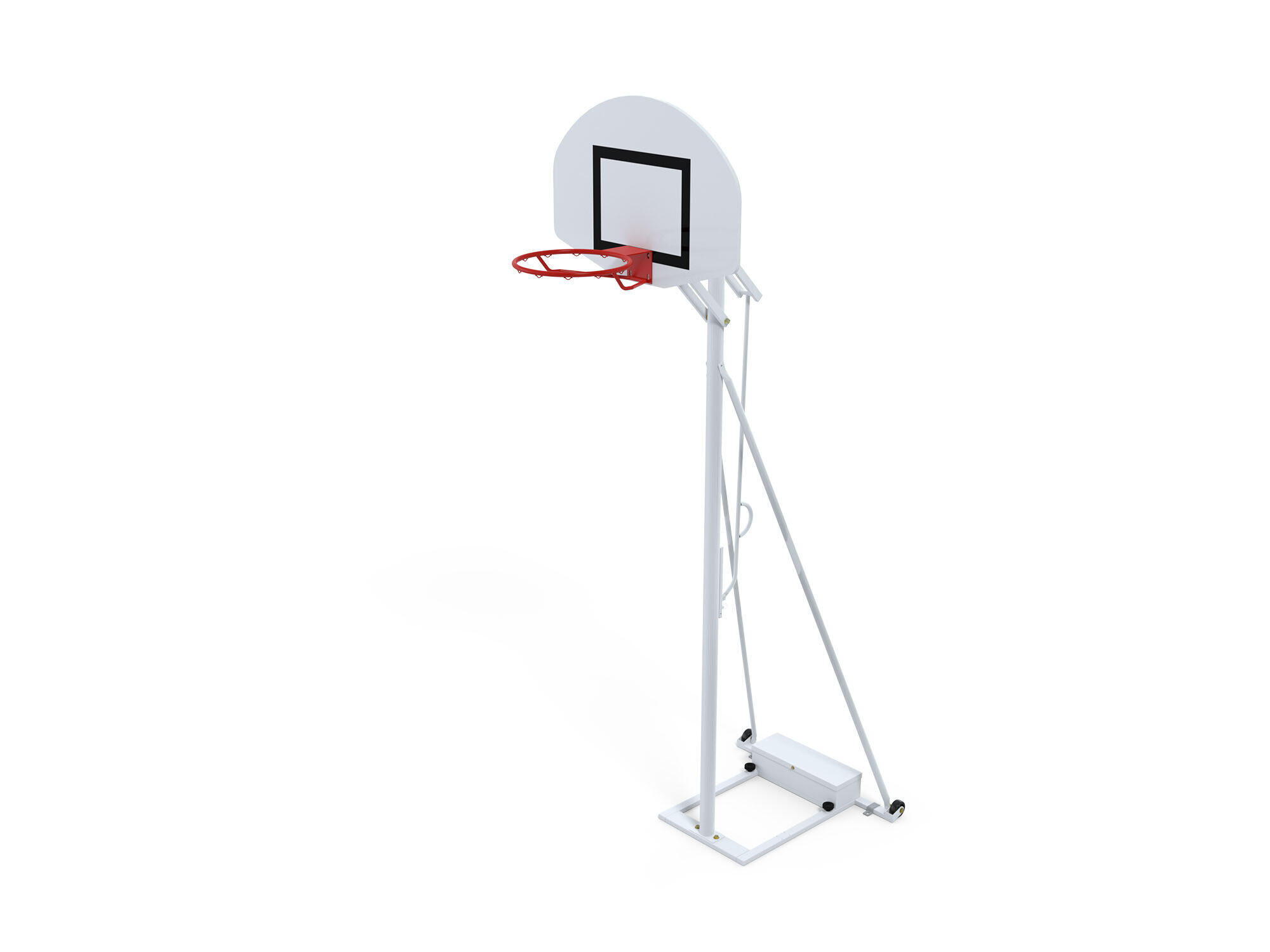 POWER SHOT Canestro da basket su ruote - Grande canestro da basket professionale