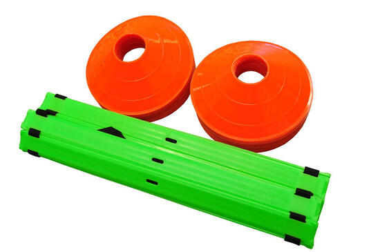 Agility-Kit: 4-Meter-Leiter + 50 Kegel