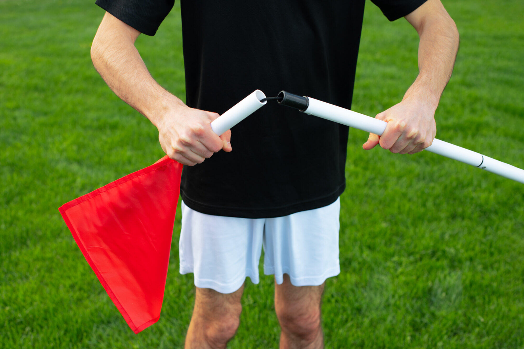 Set van 4 voetbal hoekpalen - Flexibel en opvouwbaar 6/7