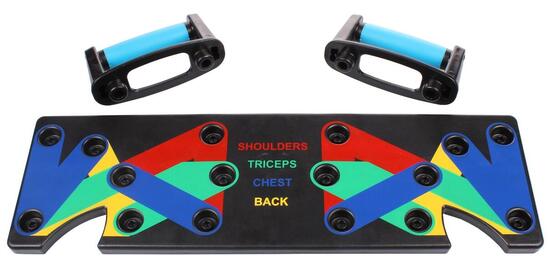 Tabla de musculación multifuncional - Tabla para flexiones, fondos...