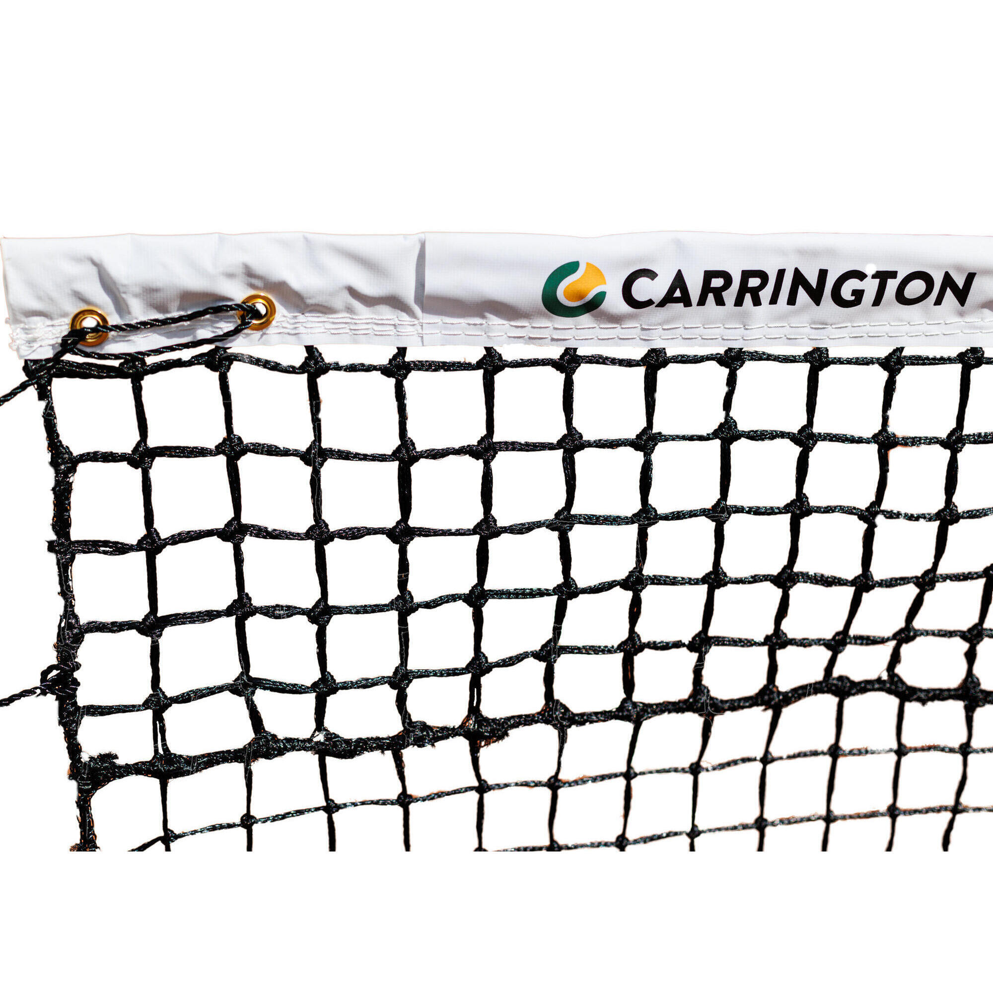 Carrington - Filet De Tennis Expert 3.5mm Maille Double - Spécial Terre Battue - Filet De Tennis - Blanc|noir - Taille Unique - Decathlon