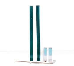 Paire de poteaux de tennis carrés en aluminium vert