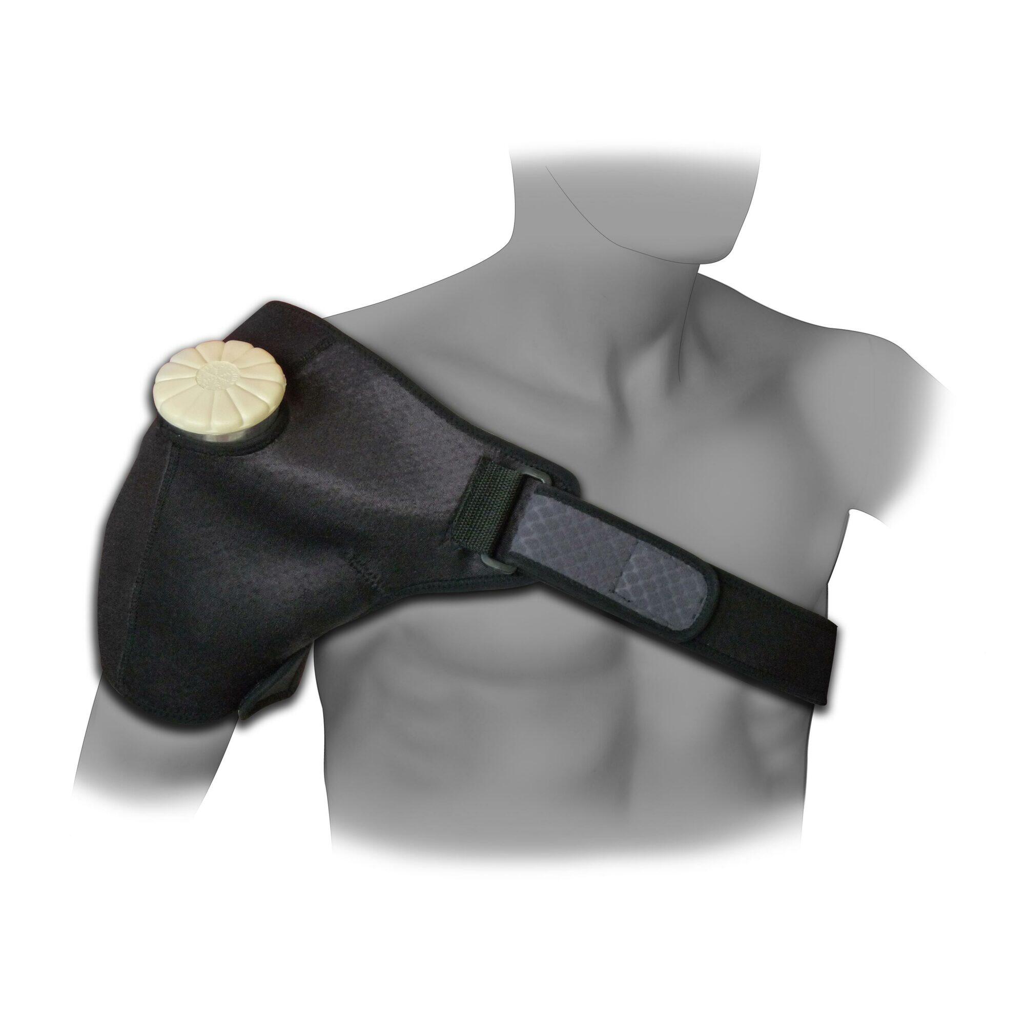 Power Shot - Support De Maintien Épaule - Epaulière De Maintien - Gris|noir - Taille Unique - Decathlon