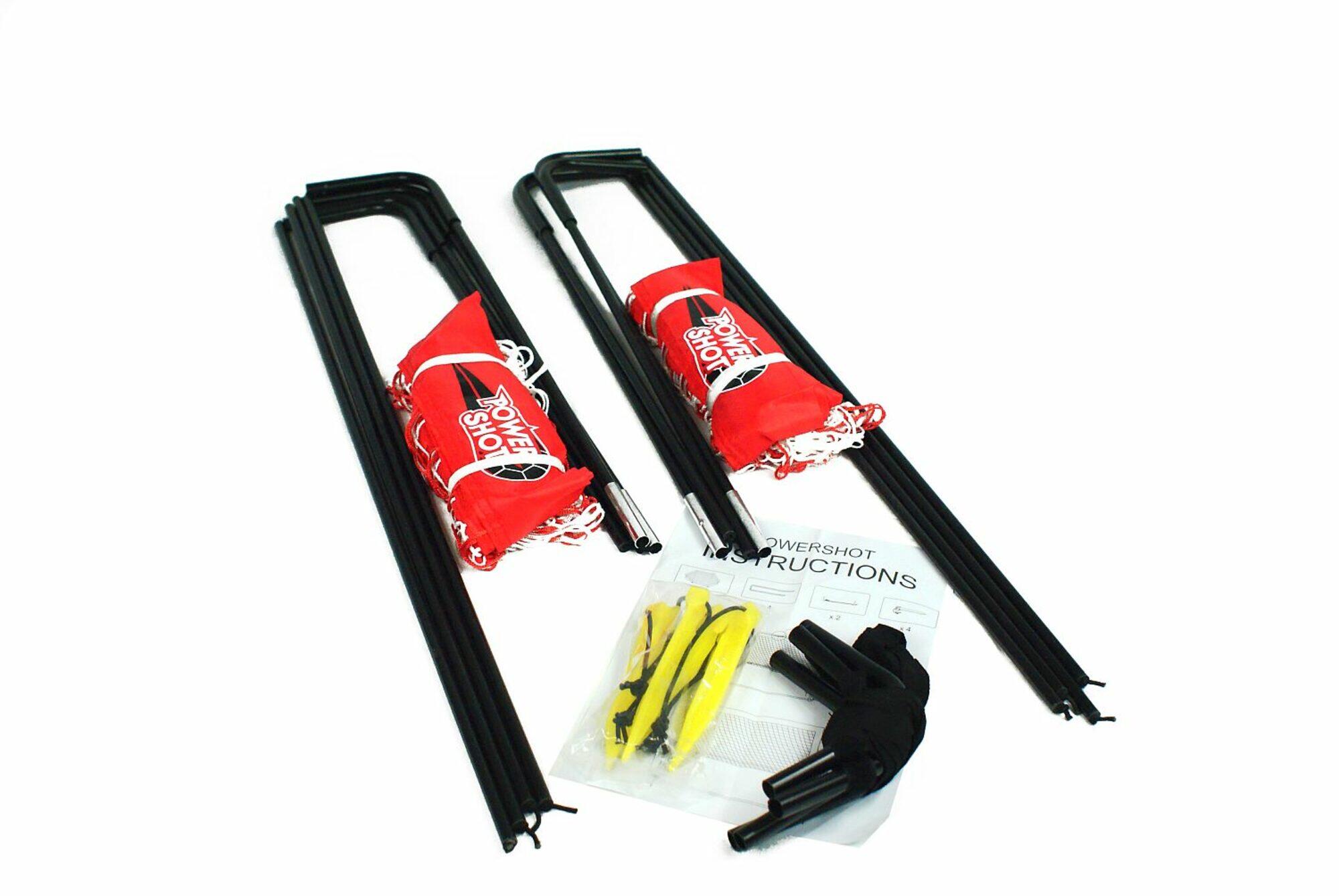Paar POP UP doelen 1.8x1.2m - rood en wit 3/7