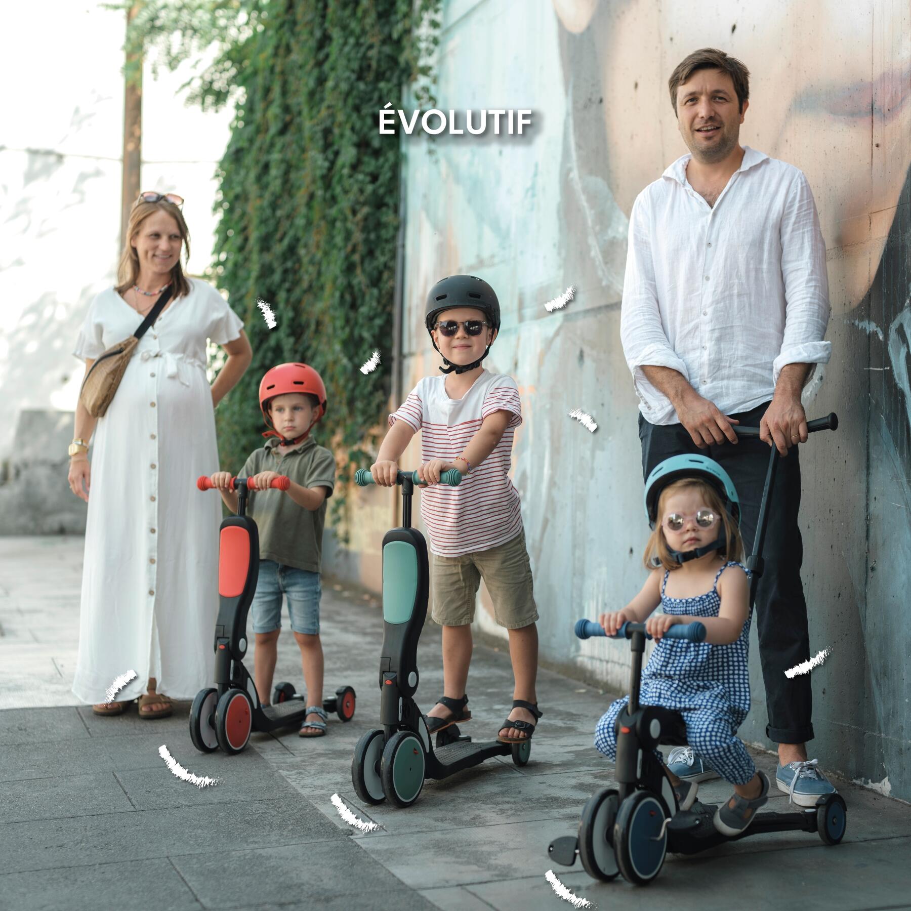 Looping SCOOTIZZ Draisienne Evolutive 5 en 1, Tricycle, Trottinette | Yellow 3/7