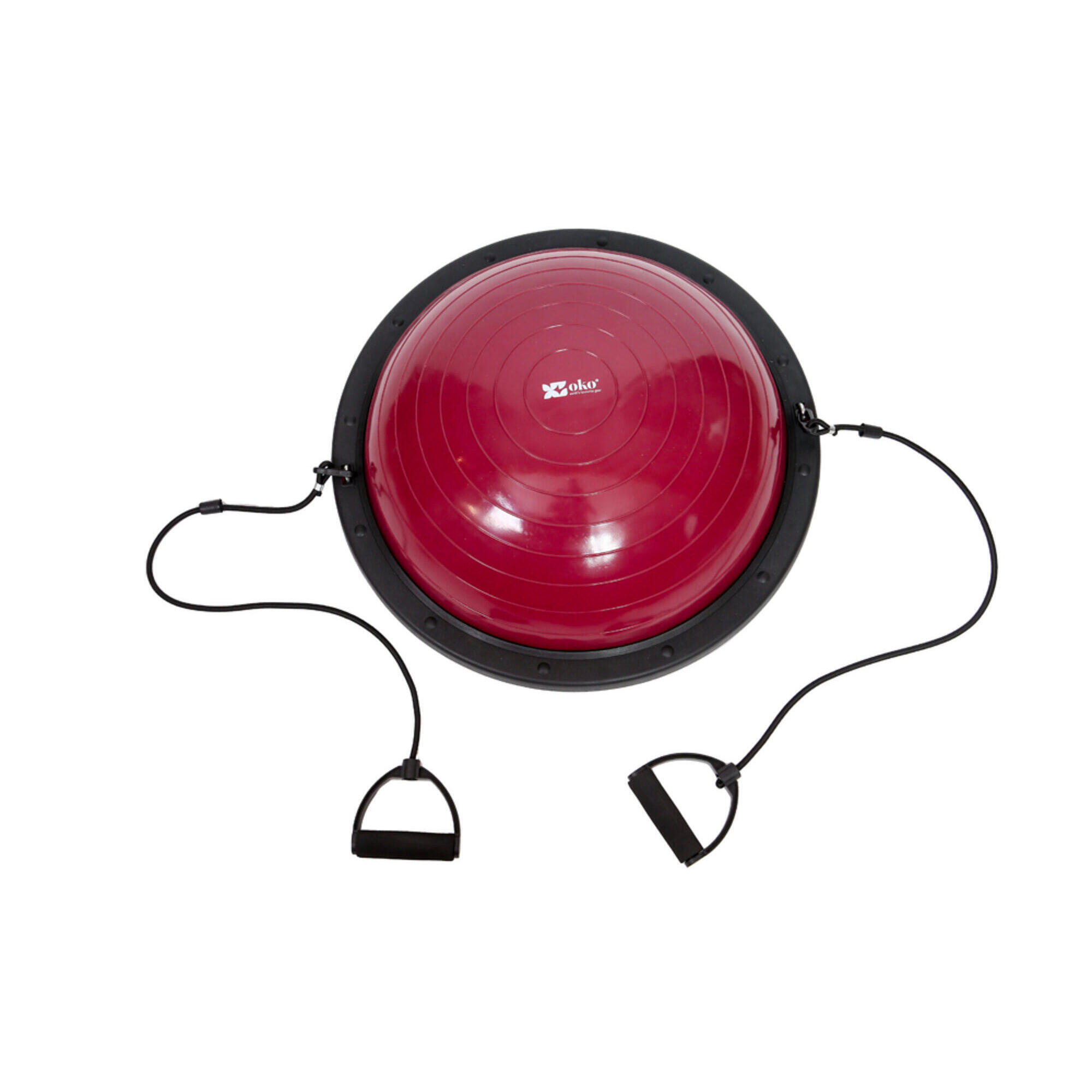 Power Shot - Station D'Équilibre Réversible Avec Poignets + Élastique + Pompe - Plateau D'Équilibre - Noir|vert - Taille Unique - Decathlon