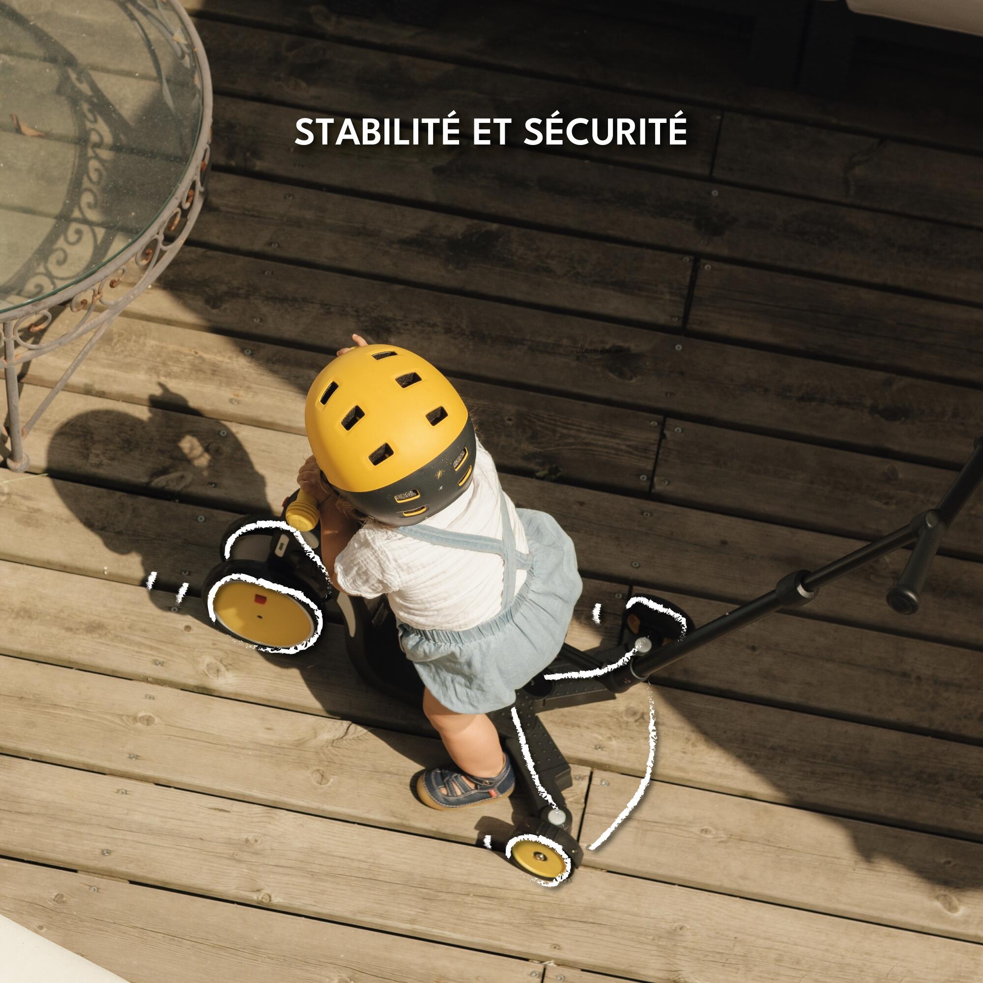 Looping SCOOTIZZ Draisienne Evolutive 5 en 1, Tricycle, Trottinette | Yellow 2/7