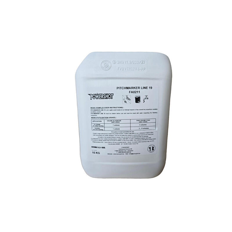 Peinture blanche pour traçage de terrain