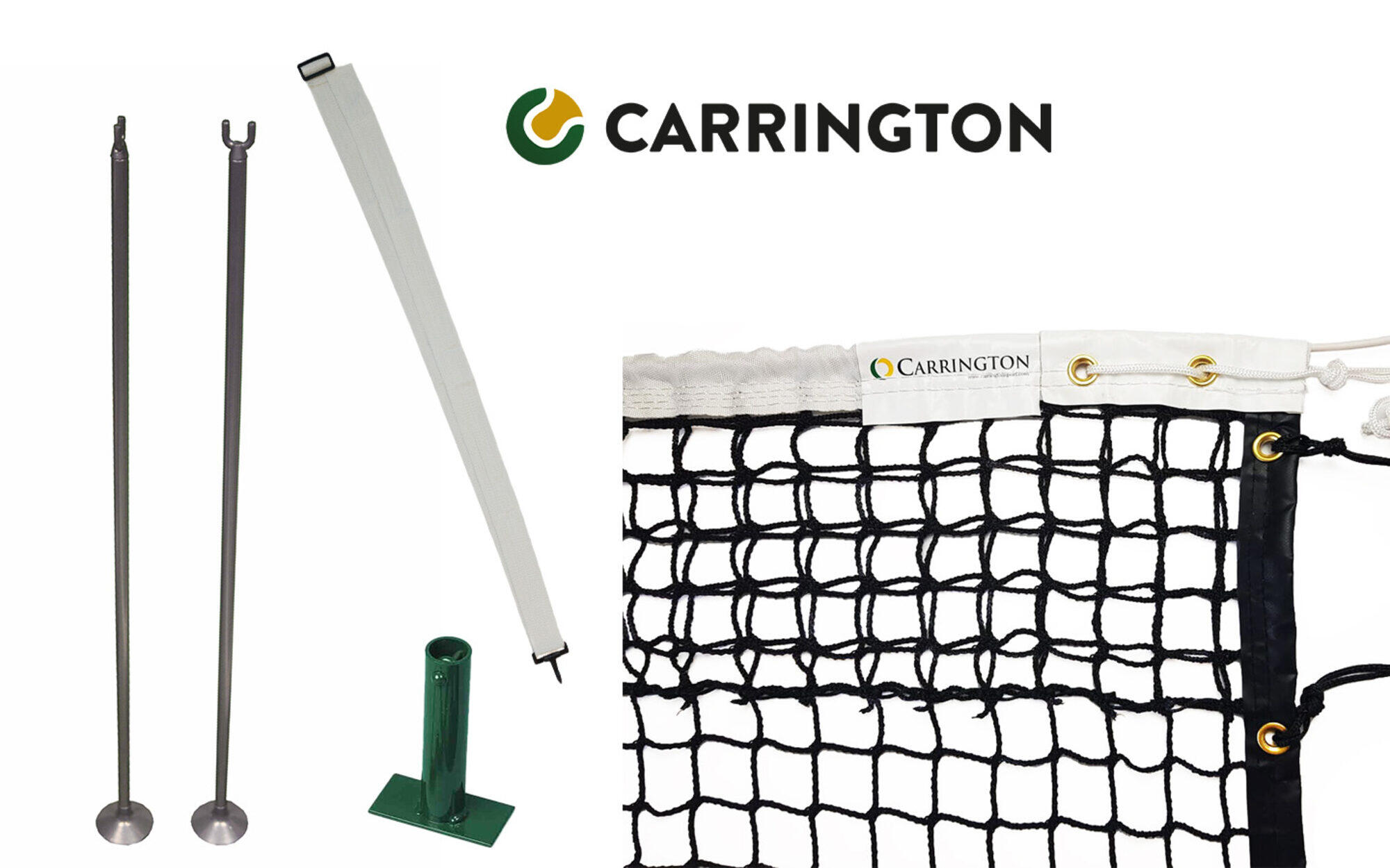 CARRINGTON Kit rete da tennis speciale per campi duri - Carrington