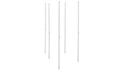 Lot de 5 piquets de slalom blancs