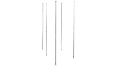 Set aus 5 weißen Slalomstangen