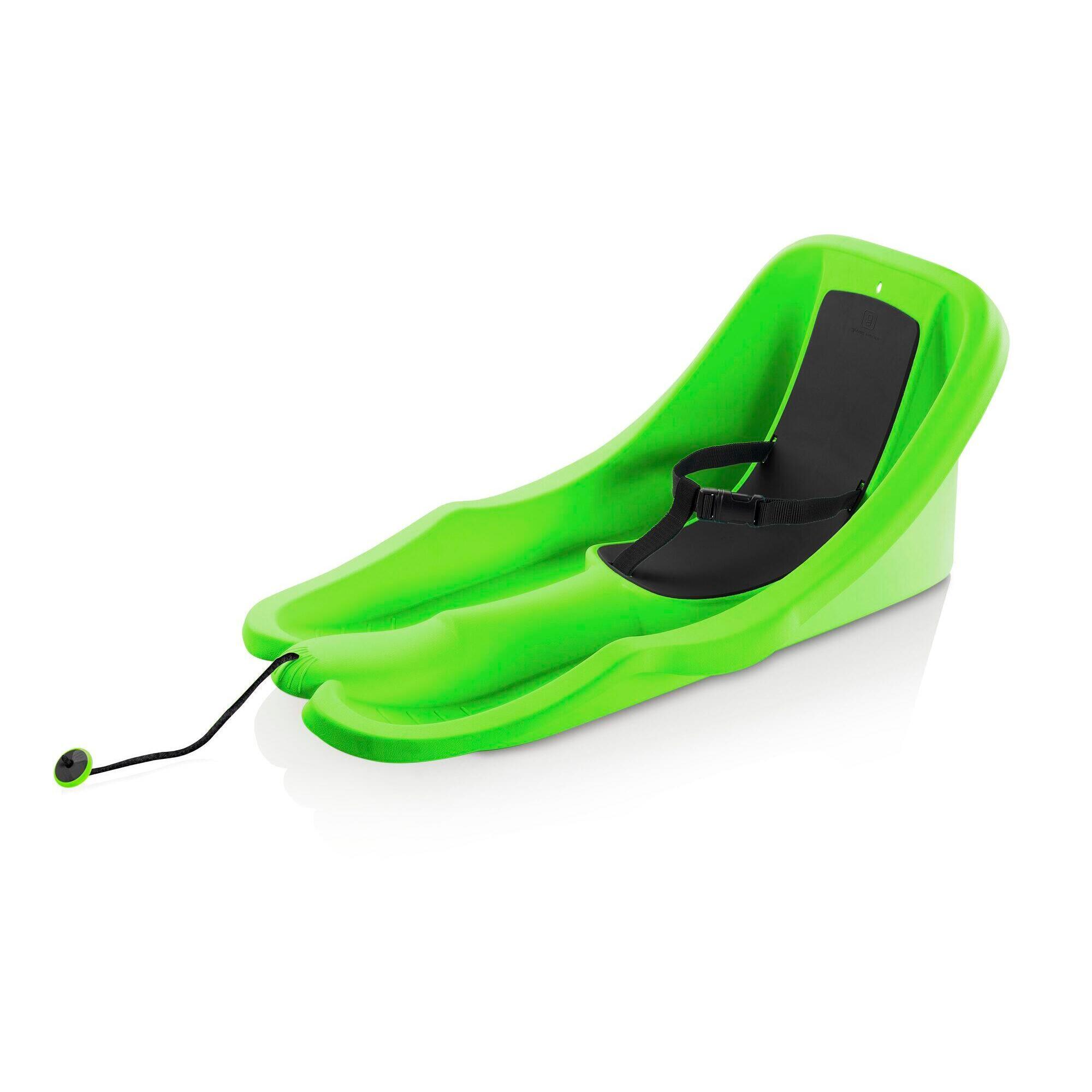 Power Shot - Luge Bébé - Avec Harnais De Sécurité Et Corde Pour Tirer La Luge - Luge - Noir|vert - Taille Unique - Decathlon