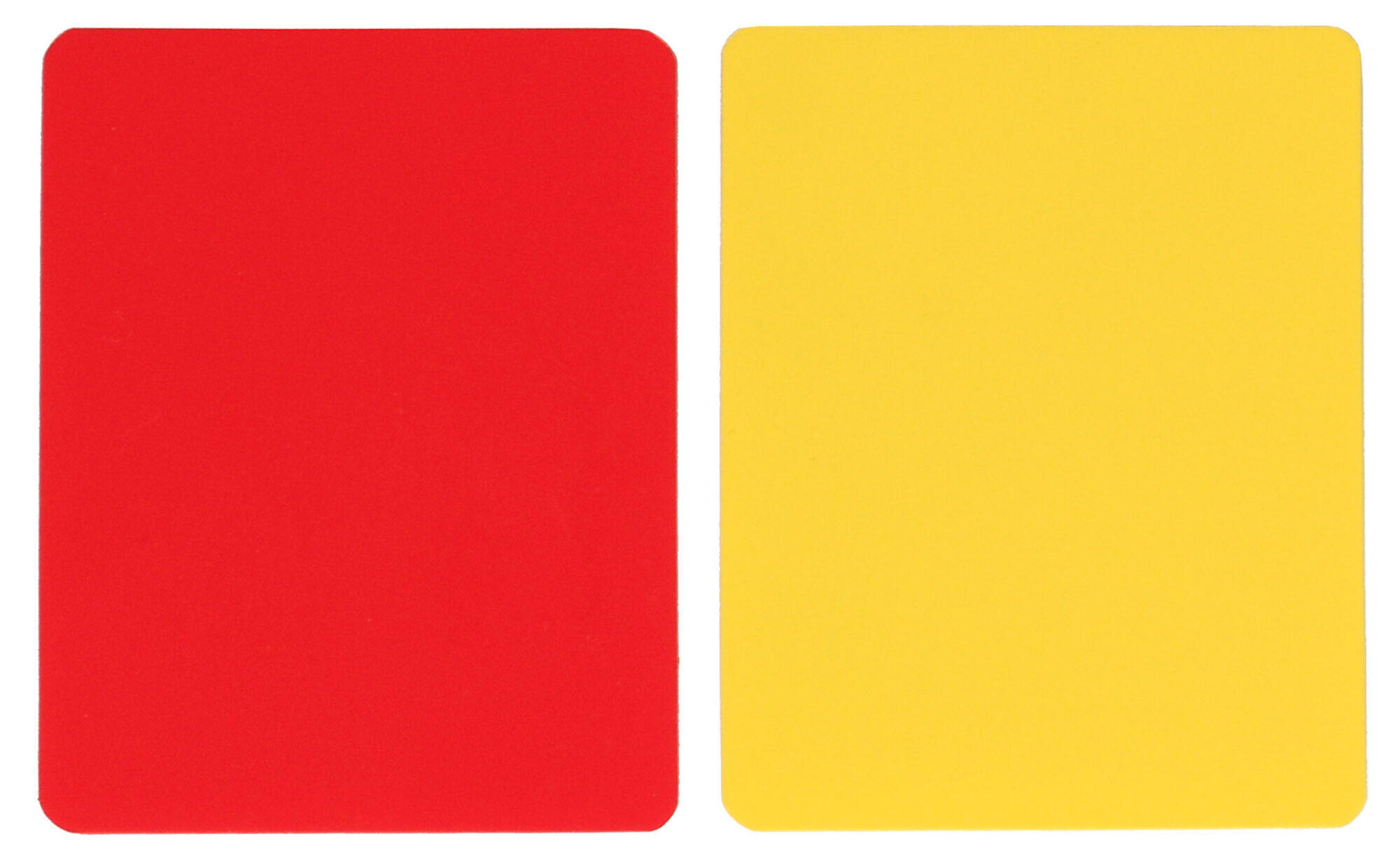 Par de cartões de árbitro - Amarelo e vermelho 2/7