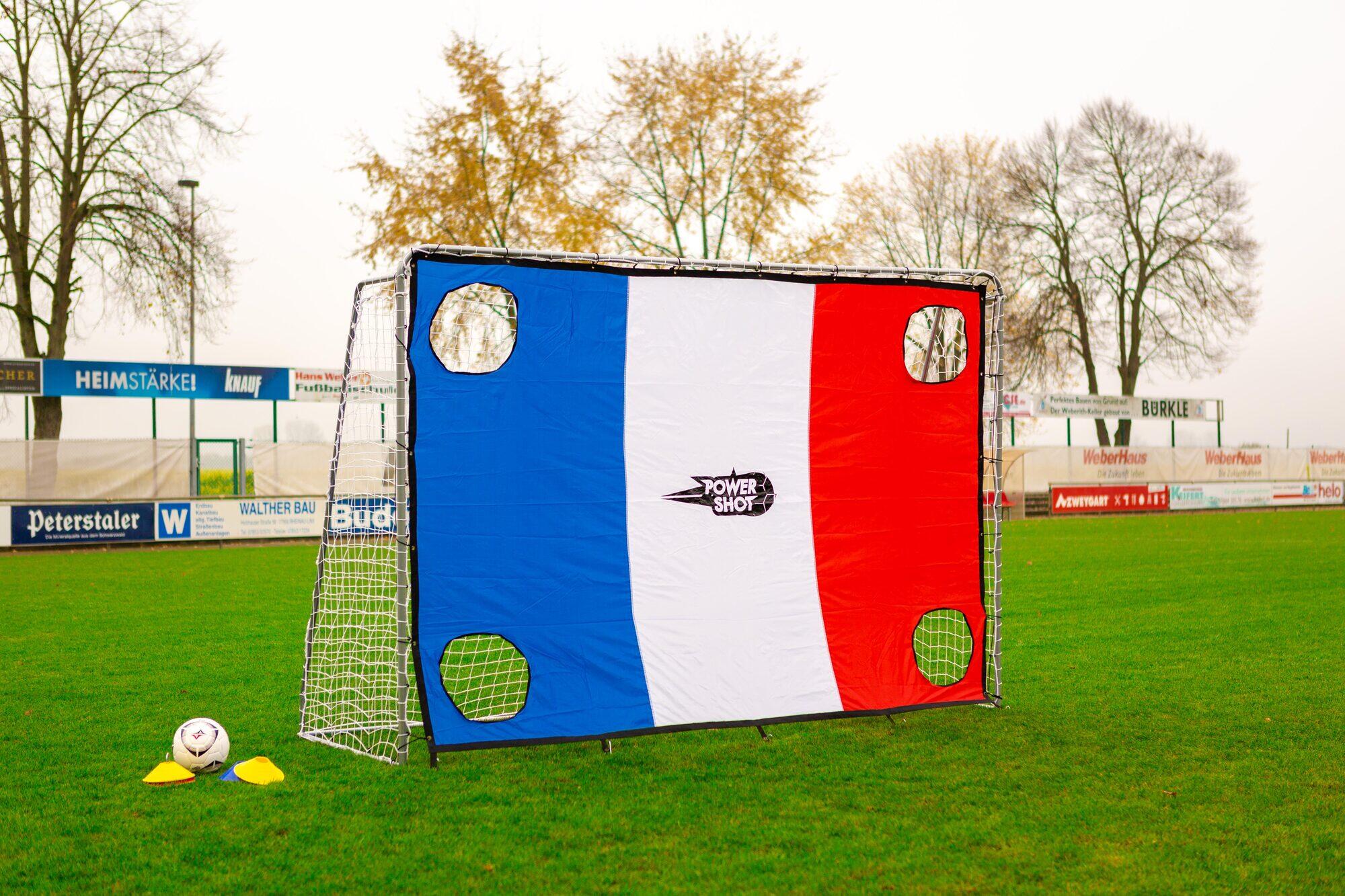 POWER SHOT 3x2m stalen doel met Franse schietwand
