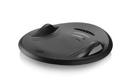 Lot de 5 luges Soucoupe avec poignées intégrées - Noir - 70cm de diamètre