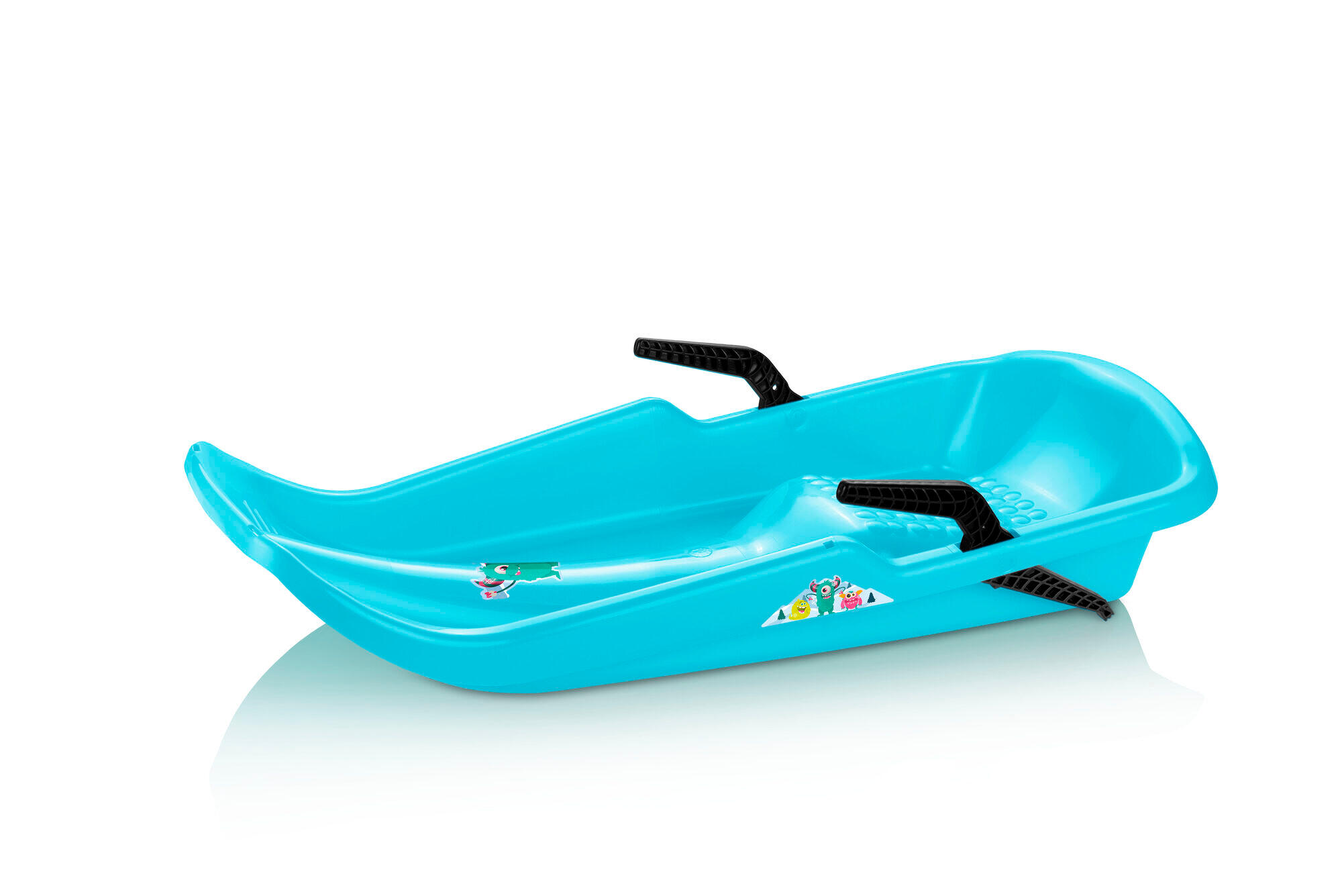 POWER SHOT Set van 5 kindersleeën met geïntegreerde remmen - Turquoise blauw