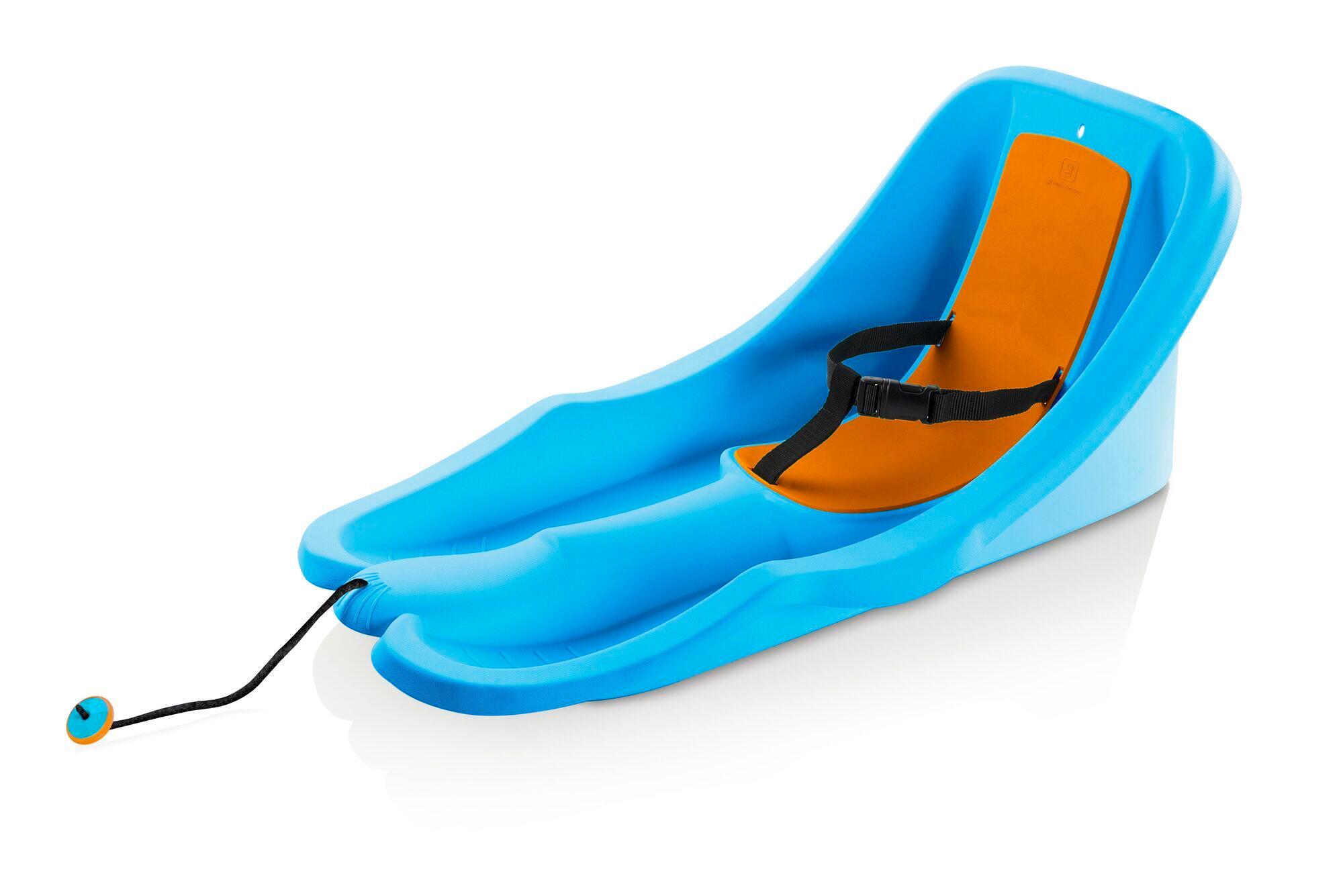 QPAU - Luge Gonflable Pour Bébé 6-36 Mois - Boule De Neige Avec Housse, Sangle Et Protection 3 Côtés - Capacité 50 Kg