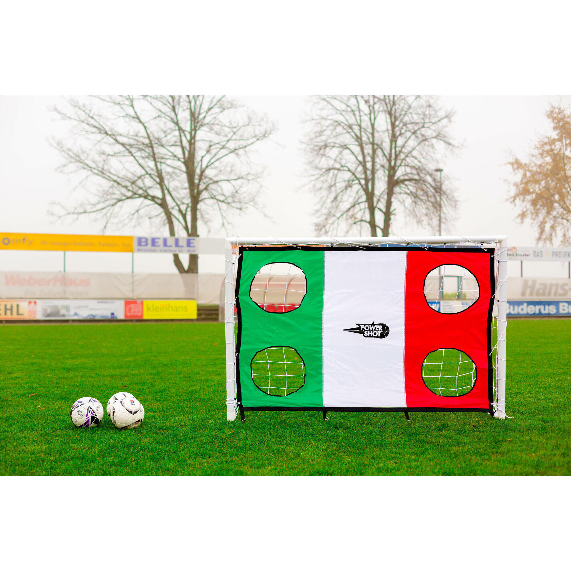 POWER SHOT Střelecká stěna na branku 1,8 x 1,2 m - italská vlajka