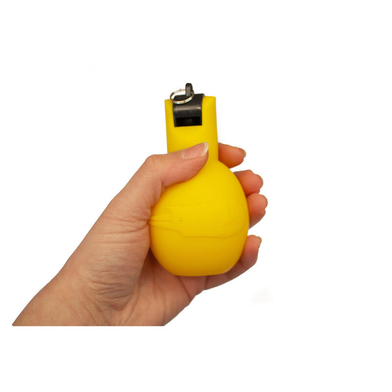 Sifflet poire / Sifflet à main Hygiénique jaune - Lot de 3