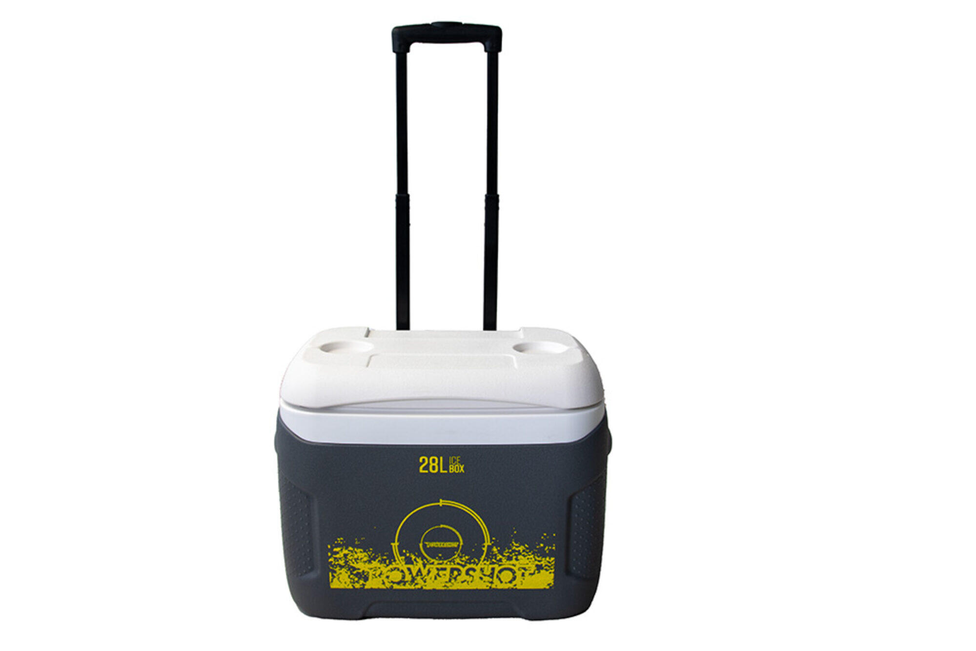 POWER SHOT Robust 28L Wheeled Cooler PE, PU Insulation, Compact