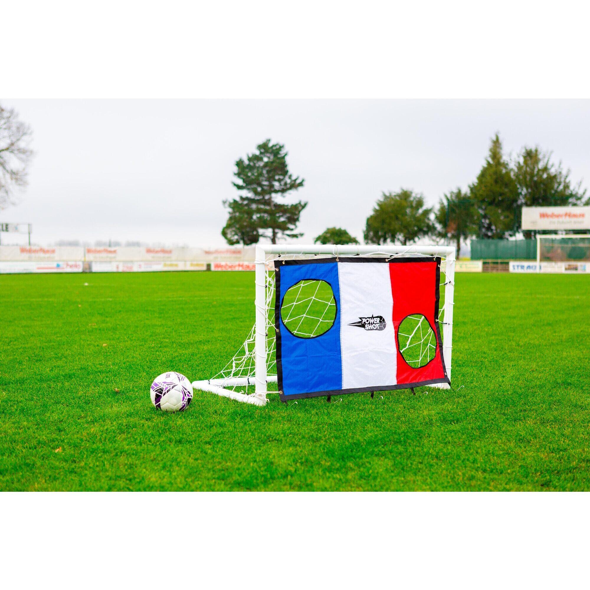 Power Shot - Mur De Tir Pour But 1,2 X 0,8m - Drapeau Français - Filet De Précision - Bleu|multicolore|rouge - Taille Unique - Decathlon