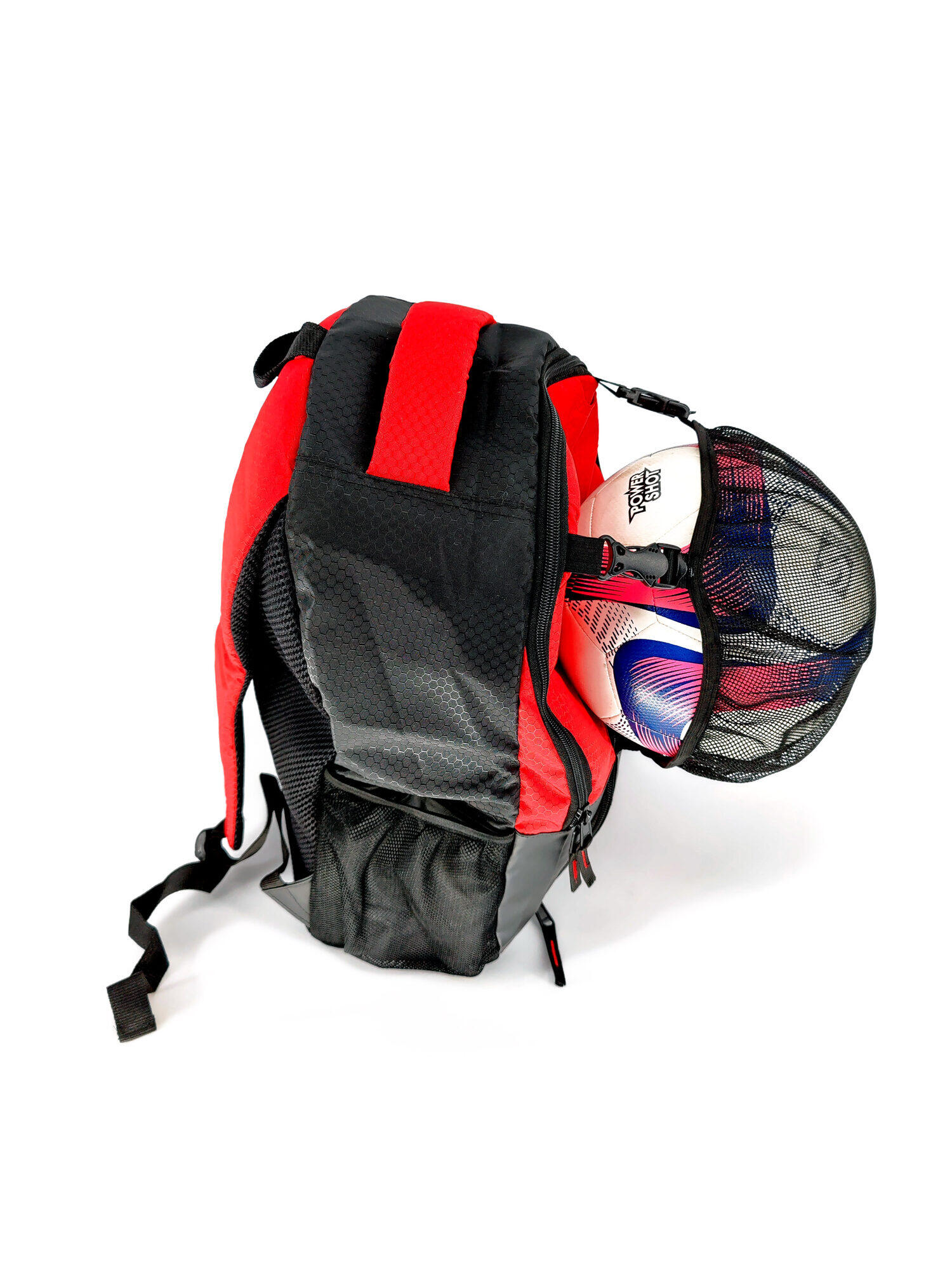 POWER SHOT Pelota Sports Bag - 50L Red/Black Waterproof