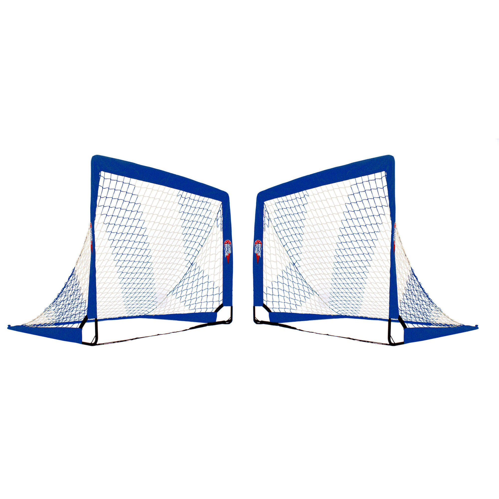 POWER SHOT Pár branek POP UP 1,2x0,9 m - modrá a bílá