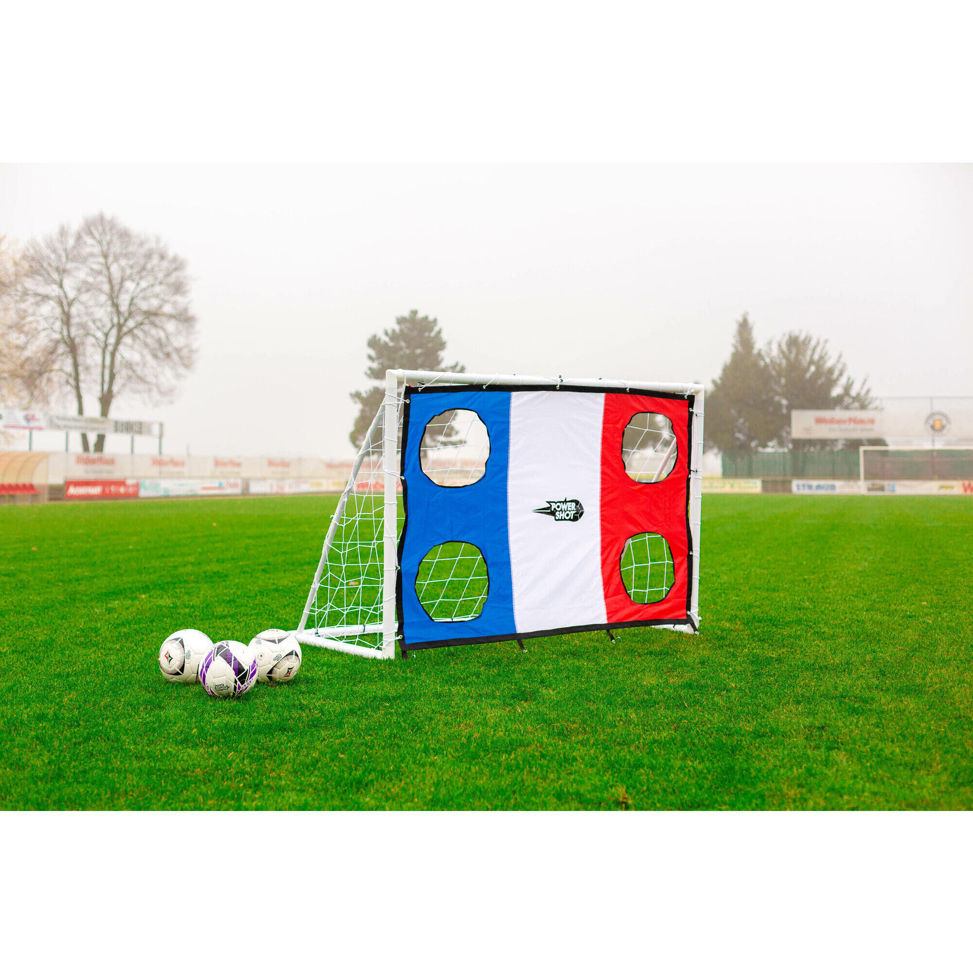 POWER SHOT Střelecká stěna na branku 1,8 x 1,2 m - francouzská vlajka