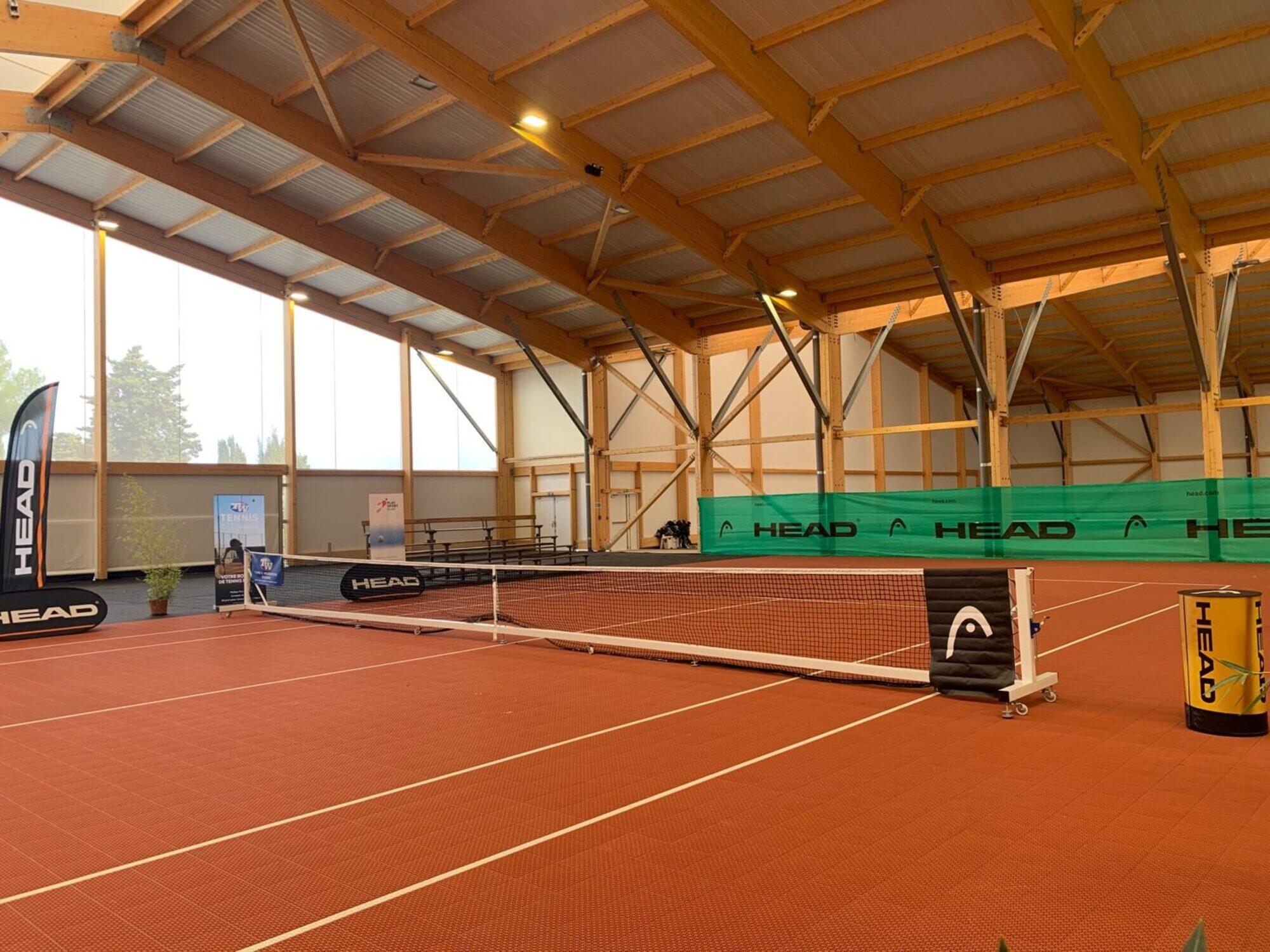 Transportabler integraler Tennispfosten aus Stahl Carrington 4/7
