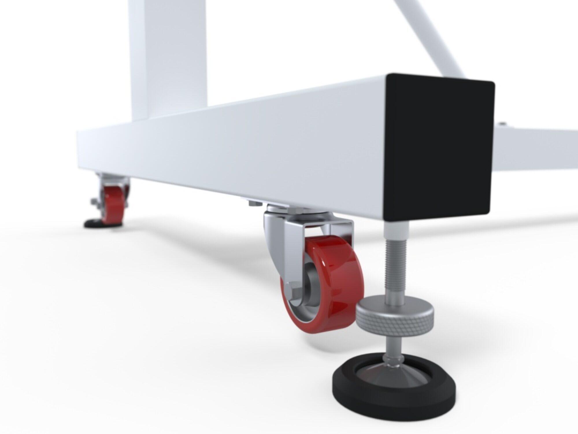 Transportabler integraler Tennispfosten aus Stahl Carrington 2/7