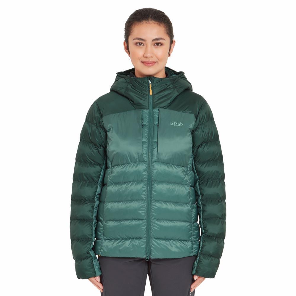 Rab Cirrus Ultra Hoody Wmns Green Slate/Eucalyptus Size 12