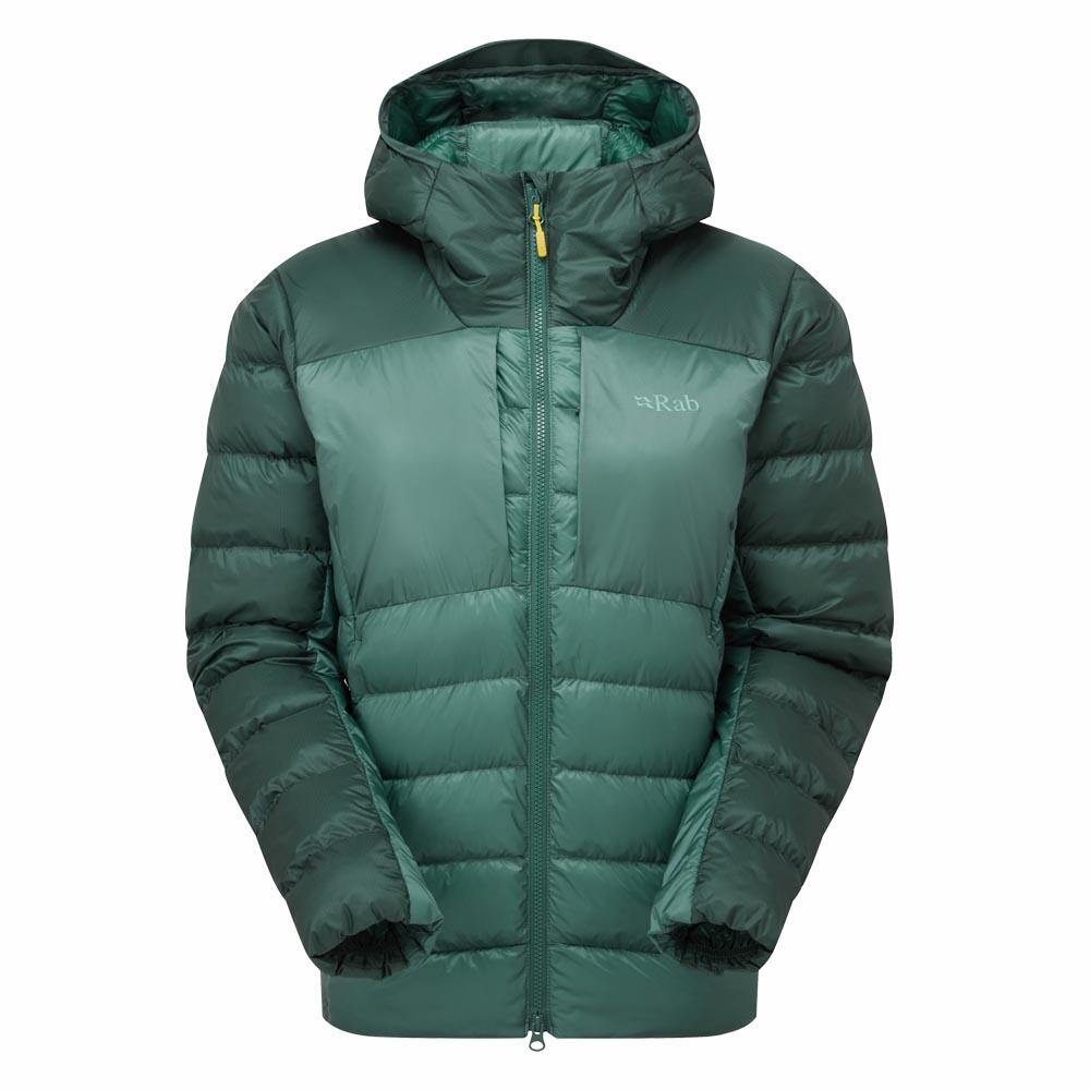 Rab Cirrus Ultra Hoody Wmns Green Slate/Eucalyptus Size 12