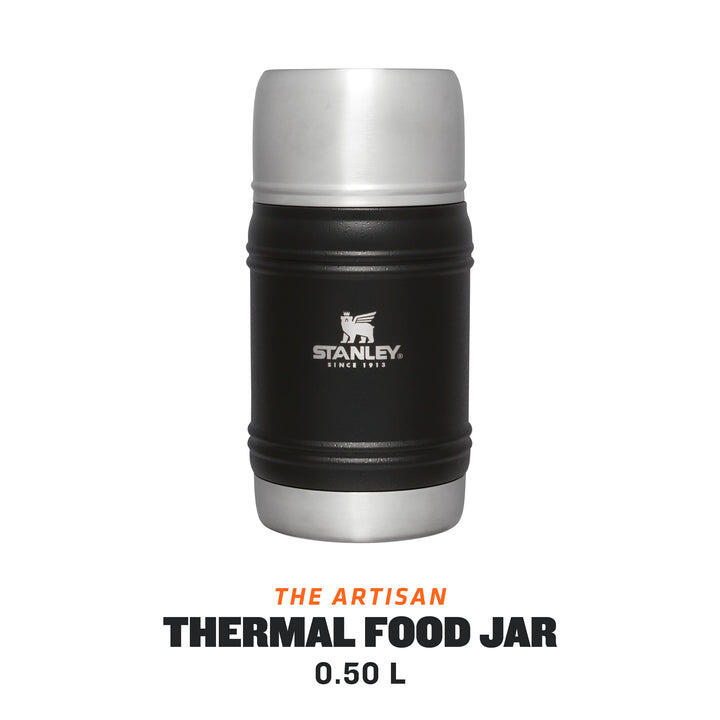 Termos mancare - The Artisan Thermal Food Jar - negru Black Moon - 0.5L