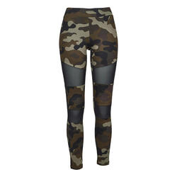 Leggings Diseño Camuflaje para Mujer Camuflaje Bosque, Negro