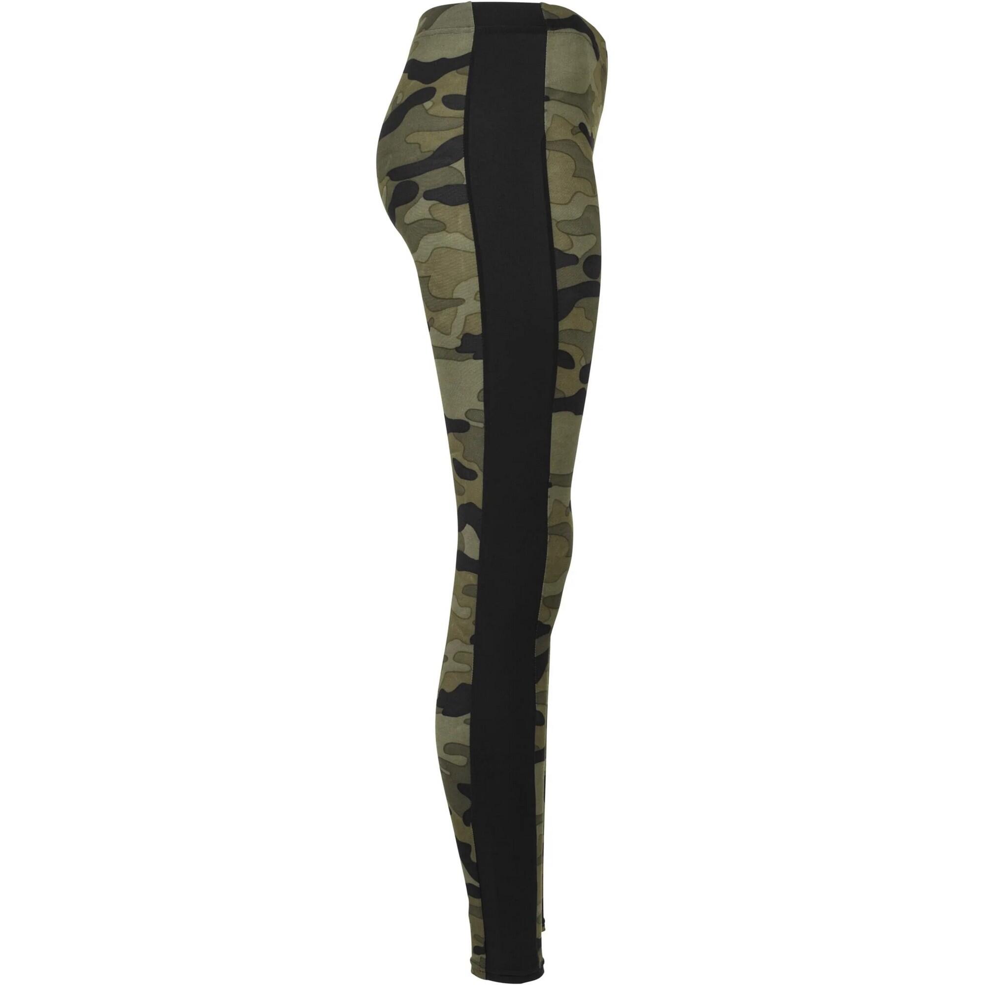 Legging Motif/style Camouflage Et Rayure Femme (Forêt Camouflage / Noir) 4/4