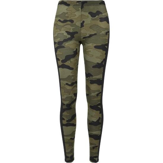 Legging Motif/style Camouflage Et Rayure Femme (Forêt Camouflage / Noir)