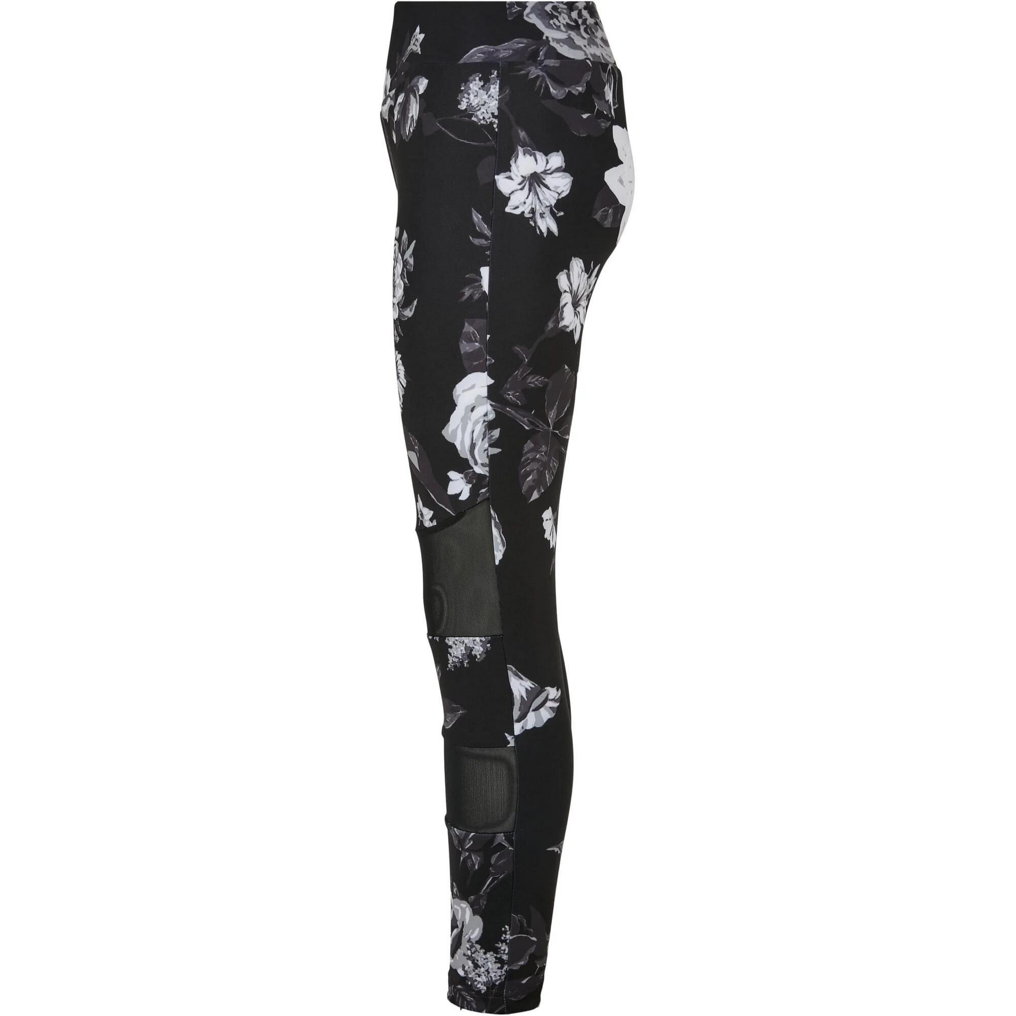 Pantacollant Fiore Stampa Su Intera Superficie Ragazze Urban Classics Tech Fiore 3/3